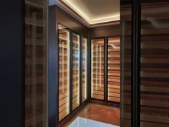 Zwart Glas Woonkamer Luxe Moderne Wijnkasten MINXINLONG Merk