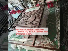 Aisi 304 Sb roestvrij staalplaat kettingmaaltje ring 2b 304 roestvrij staalplaten 4x8 1,2 mm