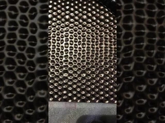 Antiek broze geborduurde roestvrij staal plaat honingraat patroon