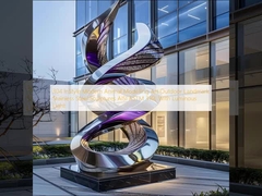 304 InStyle Moderne diermodellerende kunst Outdoor Landmark Sculpturen van roestvrij staal AISI ASTM 316L Met lichtend licht