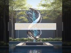 Gepersonaliseerde 304 Painted Powder Coating Sculpture 3D Mirror Polishing 316L roestvrij staal Sculpture Manufacturers For Outdoor
