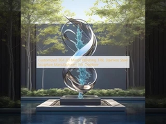 Gepersonaliseerde 304 3D spiegelpoeling 316L roestvrij staal sculpturen fabrikanten voor buiten