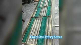 Modern stalen scheidingswand, luxe privacyscherm