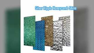 Zilveren spiegelgolf waterrimpel honingraat