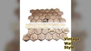 Vintage roestvrijstalen mozaïek voor muren