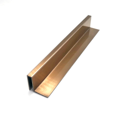 0.75mm 6.5ft Rose Gold Stainless Steel Trim Versiering van de de Muurtegel van het Strokenmetaal Hairline Decoratieve