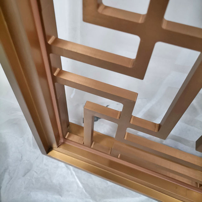 1.2m Rose Gold Aluminium Room Partition Wearproof voor Woonkamer