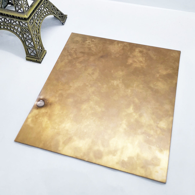 Gevormd de Staalplaat verouderd effect van Art Antique Copper Color Stainless
