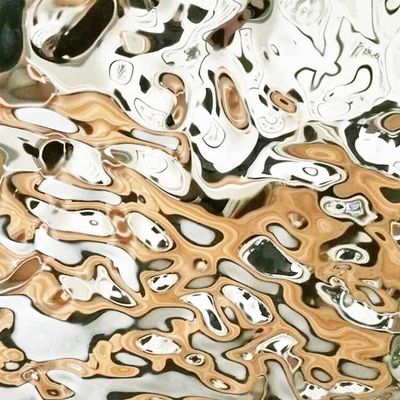 Goede prijs Van de de Rimpelingsspiegel van het douanewater het Roestvrije staalblad voor Plafonddecoratie online