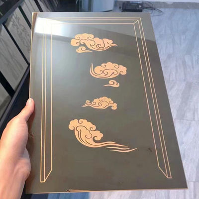 Goede prijs Blad van het de Etsroestvrije staal van de douane het Kleine Steekproef Zwarte online