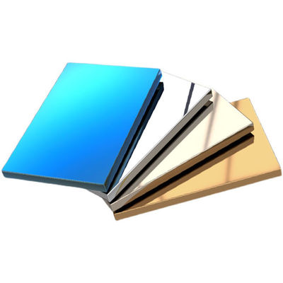 Goede prijs Blauw PVD gecoat 1.0MM 304 18MM oppervlak spiegelafwerking roestvrijstalen honingraatpaneel voor hotel online