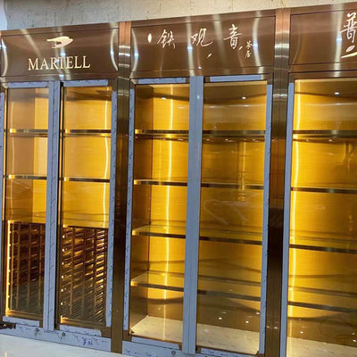 Goede prijs Van de de Luxe Modern Wijn van de glasdeur de Kabinettenhuis online