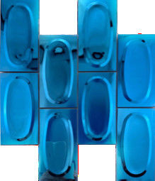 Goede prijs Driedimensionele Cirkel van het de Tegelsrestaurant van het Roestvrij staalmozaïek Muur Als achtergrond online