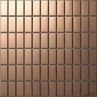 Goede prijs Het Mozaïektegels Gemengd Patroon van het open vlakte Gouden Vierkant Roestvrije staal voor Woonkamerdecoratie online