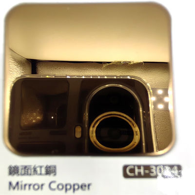 Goede prijs De gekleurde Roestvrij staalplaat met Spiegel beëindigt het Rode Koper van 8k in Veelvoudige Kleuren voor Decoratie online