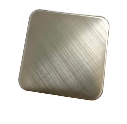 Goede prijs Hete Verkopende Dwars Hairline van het de Grootteroestvrije staal van het 45 Graadplatina Strook Aangepaste de Kleurenplaat van Chinees online