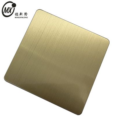 Goede prijs Geborstelde haarlijn kleur roestvrij staalplaat voor bouw online