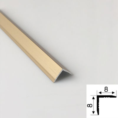 Goede prijs 304 Customized V-Shape Gold Color Hairline Gepoetste roestvrij staal behang 201 Roestvrij staal tegel rand behang voor muur online