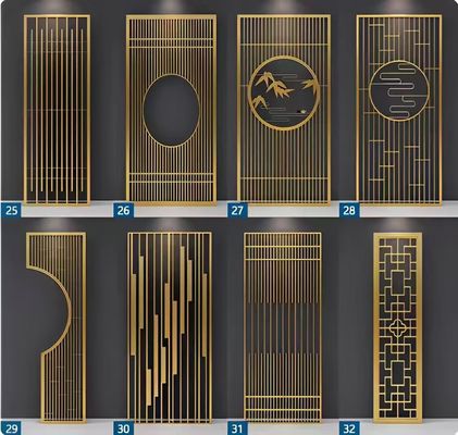 Goede prijs Aanpasbaar ontwerp 304 metaal roestvrij staal woonkamer ingang foyer scherm scheidingswand voor decoratie online