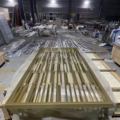 Goede prijs Morden Style PVD coating Decorative roestvrijstalen schermen Panelen Buiten Interieur Tuin Hotel Huis online