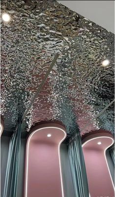 Goede prijs Water Ripple Sliver Mirror 8k 4*8ft 4*10 Ft Project Wand Plafond Decoratie Roestvrij staal plaat online
