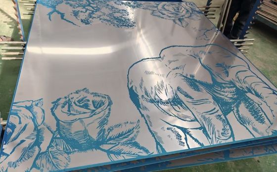 Goede prijs 201 304 316 Verschillend patroon gegraveerd oppervlak Pvd coating roestvrij staal plaat Hotel winkel Muurversiering online