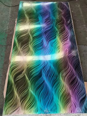 Goede prijs Colorful Gradient Stainless Steel Plate - Modern Art Decoration And Personalized Design online