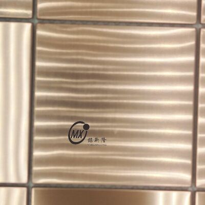 Goede prijs Matte Black Stainless Steel Mosaic Tiles Fireproof Commercial Project Wall Panel Factory Direct Supply online