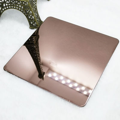 Goede prijs Van DIN eindigt de 316L Gekleurde Bruine 8K Spiegel van het het Roestvrije staalblad online