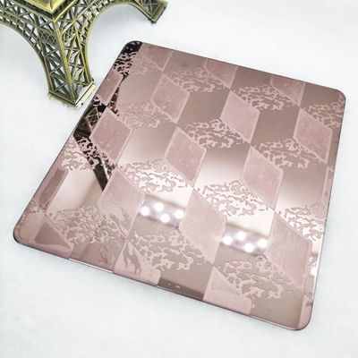 Goede prijs SUS316 kleur Geëtst Roestvrij staalblad 1mm 3mm Liftdecoratie online