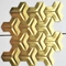 AISI 201 304 Badkamers Rose Gold Mosaic Tiles Hairline poetste Geëindigd op