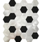Het het Aluminiummozaïek van Hexago van het trillingsmetaal betegelt Antirust 12*12in