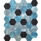 Het het Aluminiummozaïek van Hexago van het trillingsmetaal betegelt Antirust 12*12in