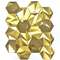 Antiwear Hexagon Tegels Rose Gold Sapphire Blue JIS van het Roestvrij staalmozaïek