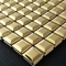 Kleine het Mozaïektegels van het Kubus Gouden PVD Roestvrije staal voor Muurdecoratie 30.5x30.5cm