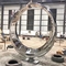Beeldhouwwerken Openluchtart zr-brass ASTM 316 van het volle maan Hairline Roestvrije staal