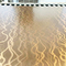 De laser boog Golfkunst 304 de Comités van het Roestvrij staalblad Decoratieve Messingskleur