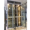 Moderne roestvrij staal Minimalistische woonkamer display kast Huis Glas deur Wijnkast