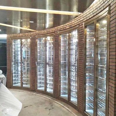 Goede prijs Van het metaalroestvrije staal Koeler 240V 50Hz de Aanrakingsconfiguratiescherm van het de Wijnkabinet online