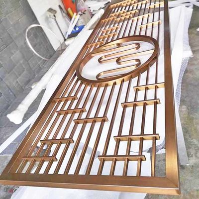 Goede prijs Zwart Rose Gold Bronze Antique Hairline Geborsteld de Zaal van de het Schermverdeling van het Spiegel Verticaal Roestvrije staal Verdelerscomité online