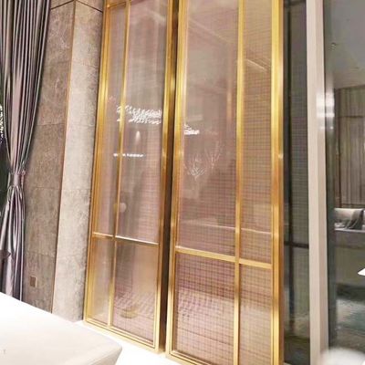 Goede prijs Van de het Schermverdeling van het W450mmh2800mm Binnenroestvrije staal het Metaalcomités Decoratief Haarscheurtje online