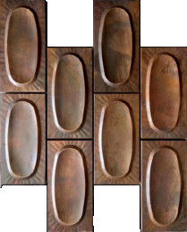 Goede prijs Kleine vierkant zilveren spiegel van roestvrij staal mozaïektegel voor wanddecoratie online