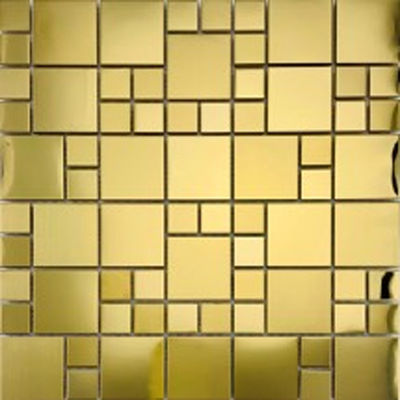 Goede prijs 48*48MM het Mooie Mozaïek van het Roestvrij staal Vierkante Metaal voor het Verfraaien van de Eetkamer van het Huishotel online