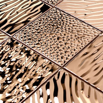 Goede prijs Van de het Mozaïekkiezelsteen van het charme de Dwarsroestvrije staal Decoratie van het de Tegelhuis online