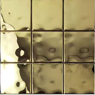 Goede prijs ASTM 304 305x305mm watergolf spiegel roestvrij staal mozaïektegels voor decoratie online