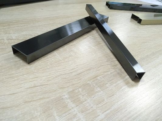 Goede prijs U-vorm Messing tegel Trim Keramische plaat met gouden kleur online