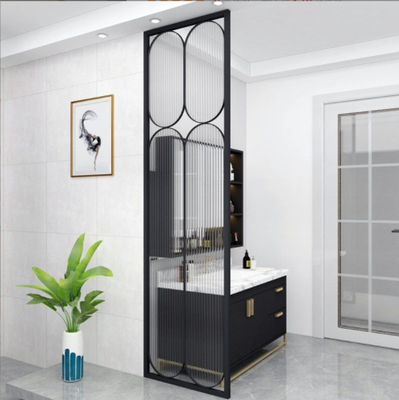 Custom Room Partition Divider Interieur Decoratie Goud Zwart Kleur Holle Achtergrond Muur Metalen Scherm