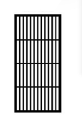 Eenvoudige Nordic Black Metal Privacy roestvrij staal Screen Partition Room Divider Office Lobby