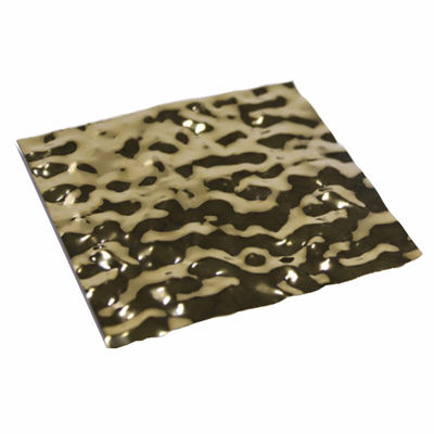 Goede prijs Warme verkoop 4x8ft Ss 201 304 Pvd Kleurspiegel 8k Watergolf Roestvrij staal Rimpelplaat Wandpaneel Plafond decoratie online