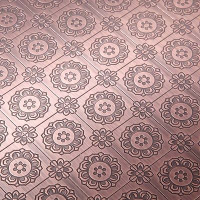 Goede prijs 304 Vervaardiger Op maat gemaakte kleur roestvrij staal geïmprimeerd plaat Etsen afwerking online